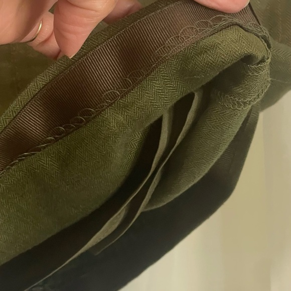 J. Crew Green Sheath Mini Dress V-neck Cap Sleeve - Picture 11 of 12